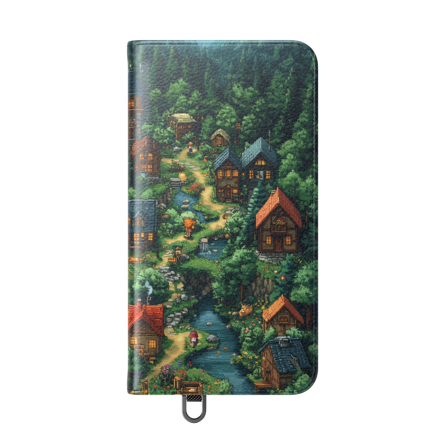 Pixel Forest Hamlet - Wallet Flip Case