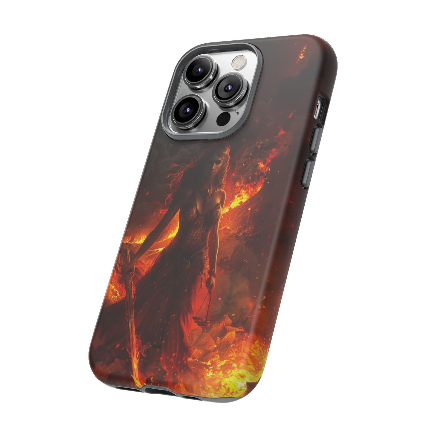 Fiery Goddess Nemesis Phone Case - iPhone, Google Pixel, Samsung Galaxy