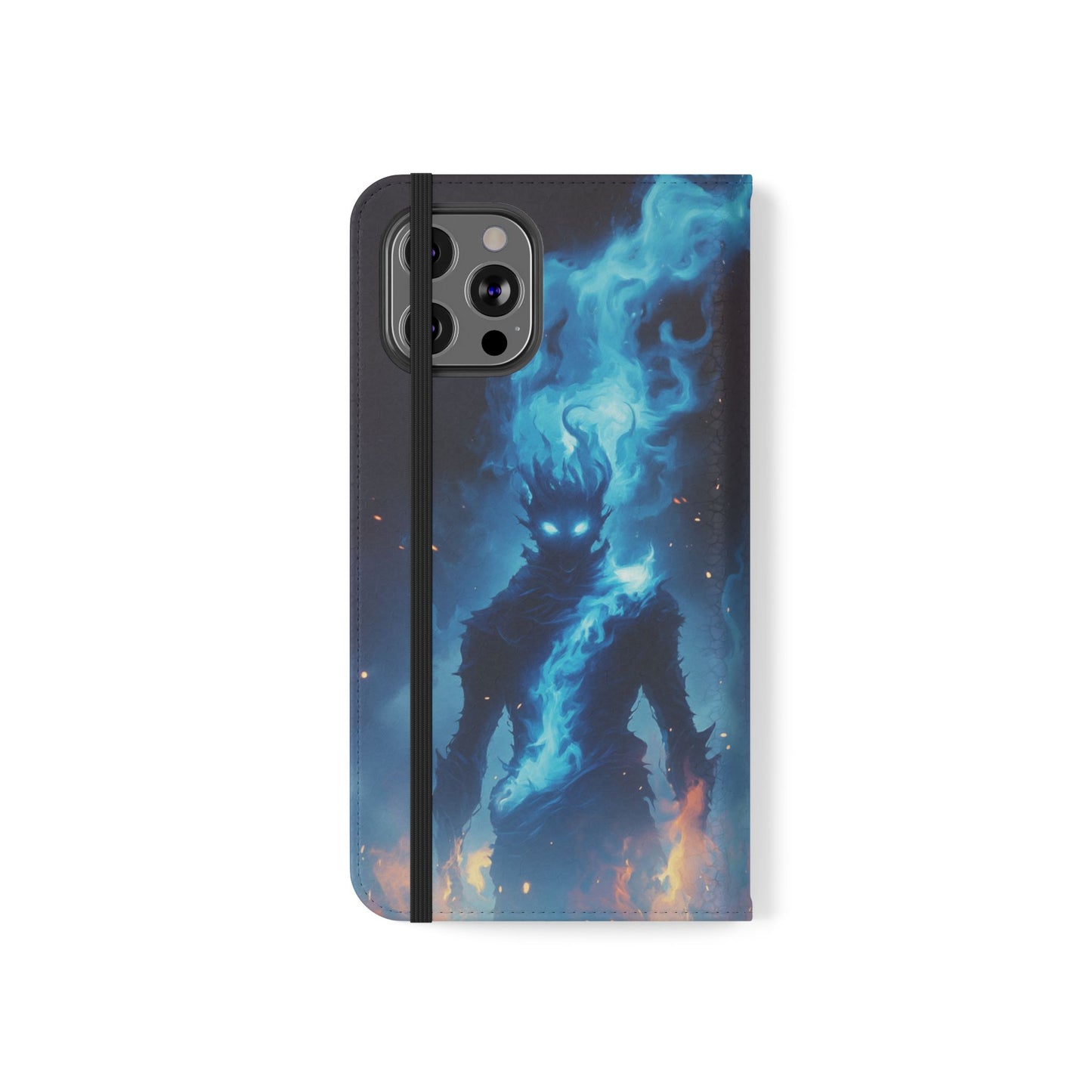 Blue Flame Spirit - Wallet Flip Case