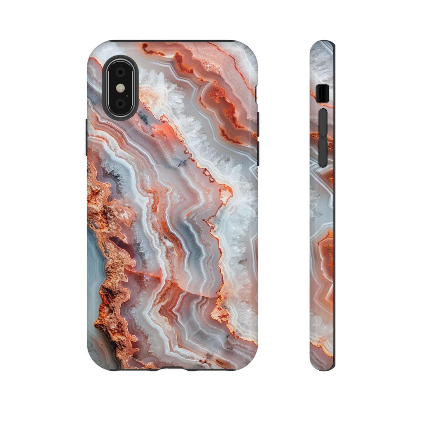 Rose Agate Currents – Tough iPhone Case
