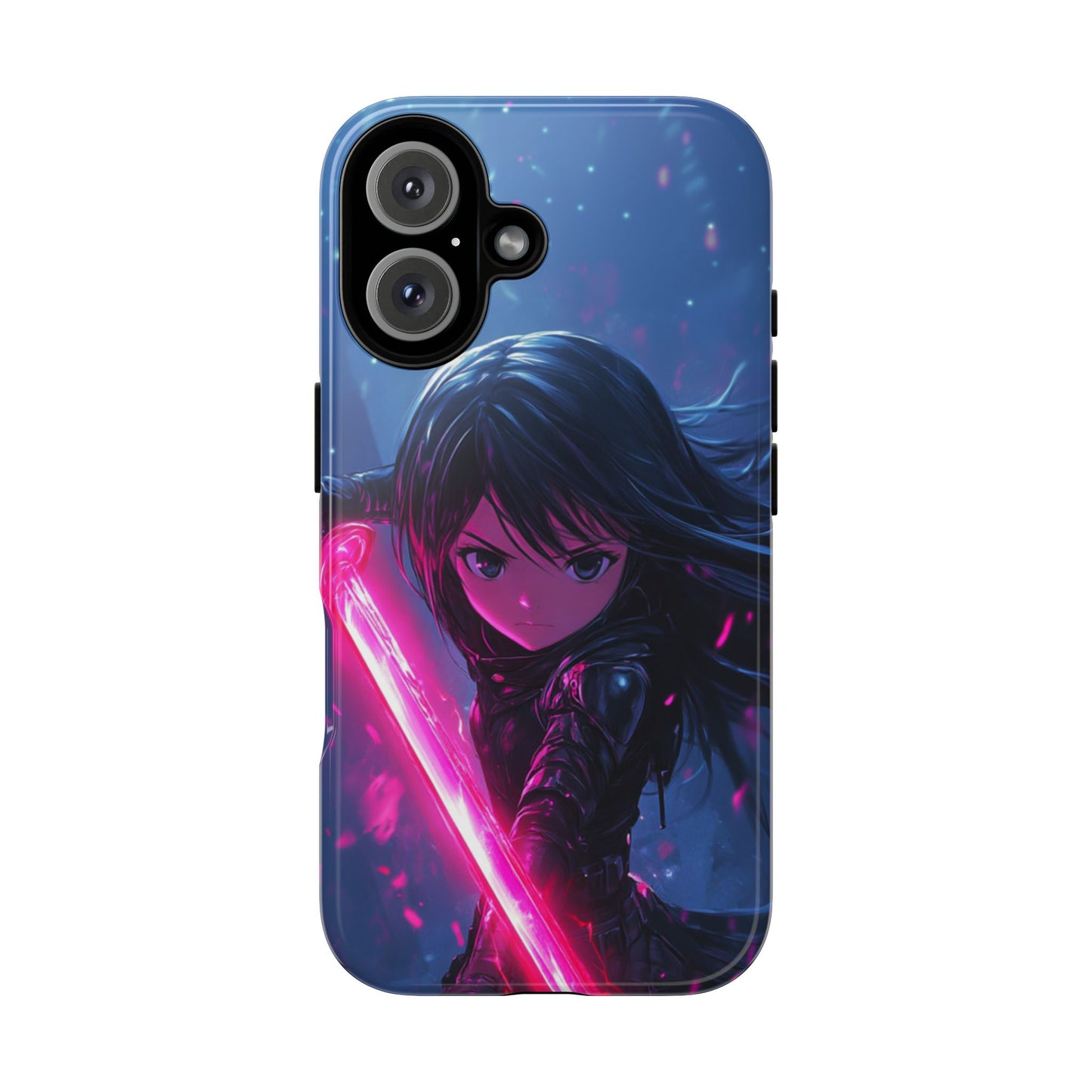 Neon Blade Warrior – Tough iPhone Case