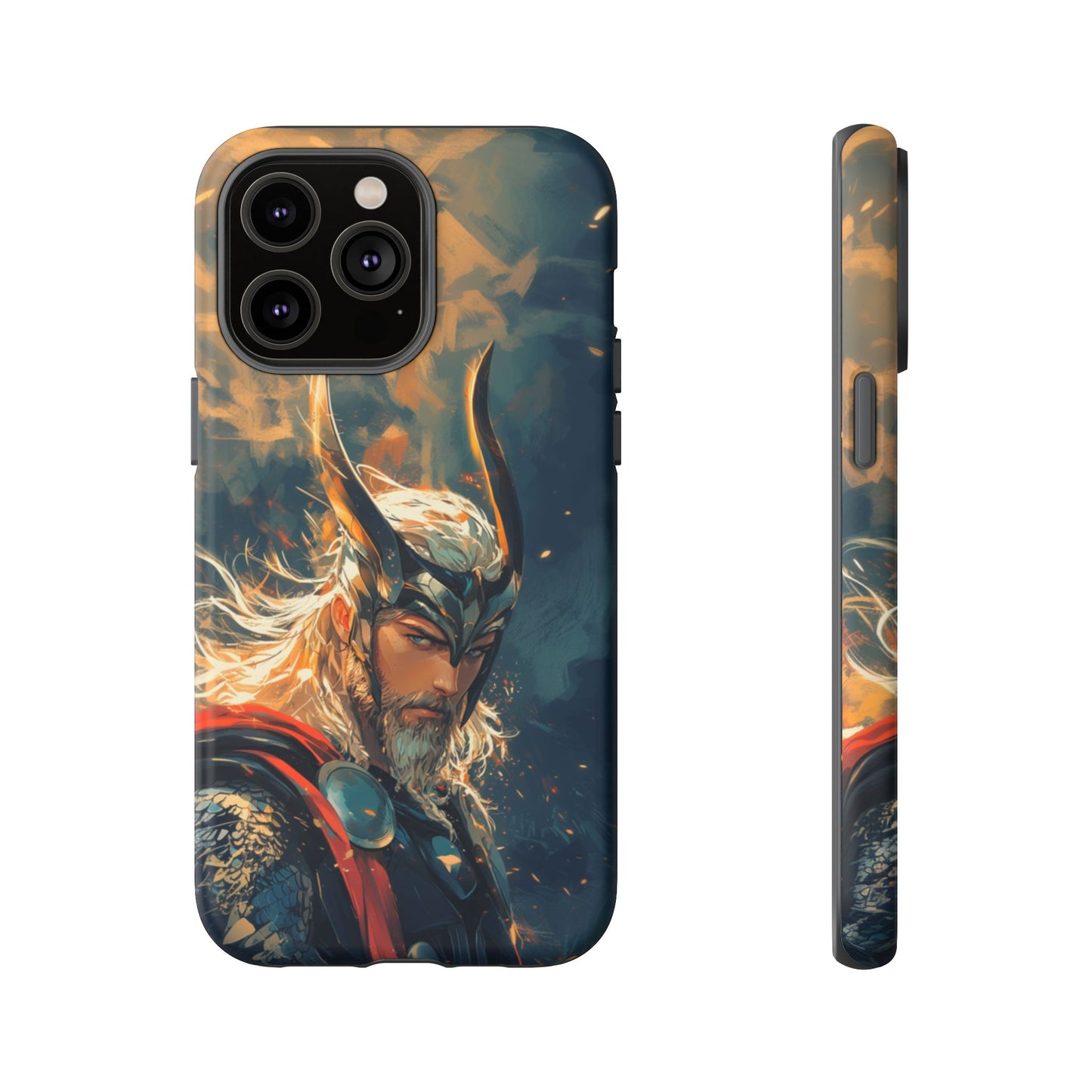 Storm-Bringer: Epic Thor Anime-Style Phone Case - iPhone, Google Pixel, Samsung