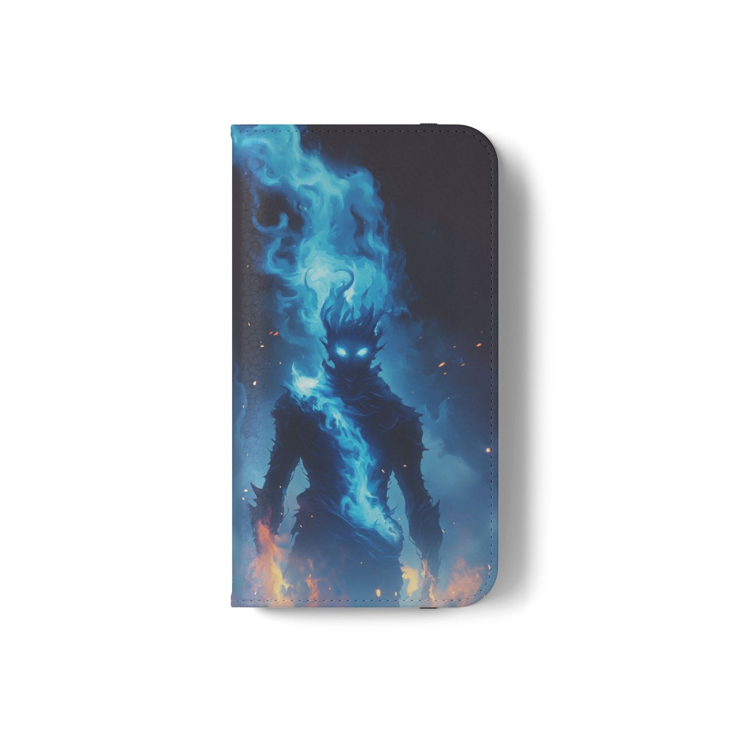 Blue Flame Spirit - Wallet Flip Case