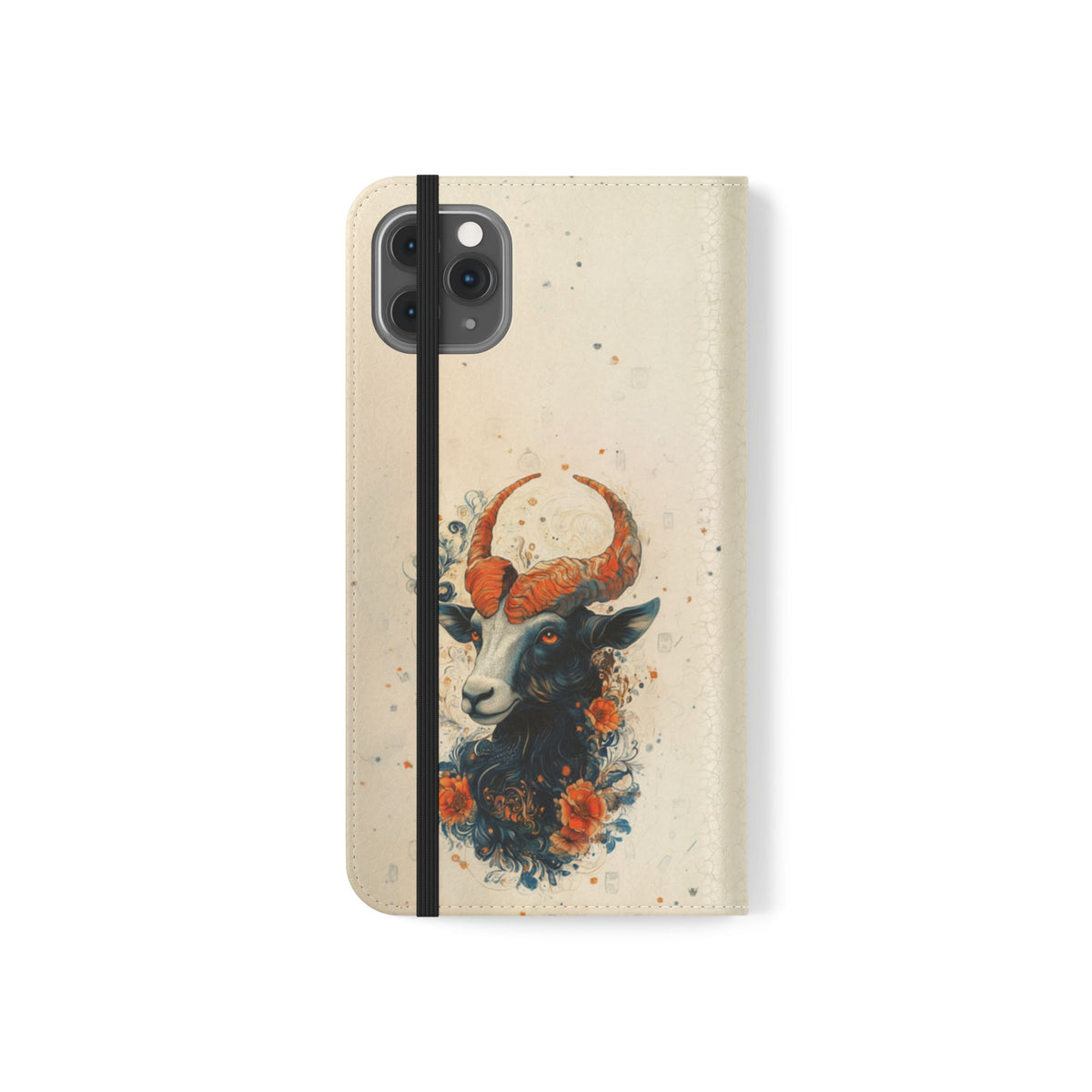 Capricorn Celestial Goat - Wallet Flip Case