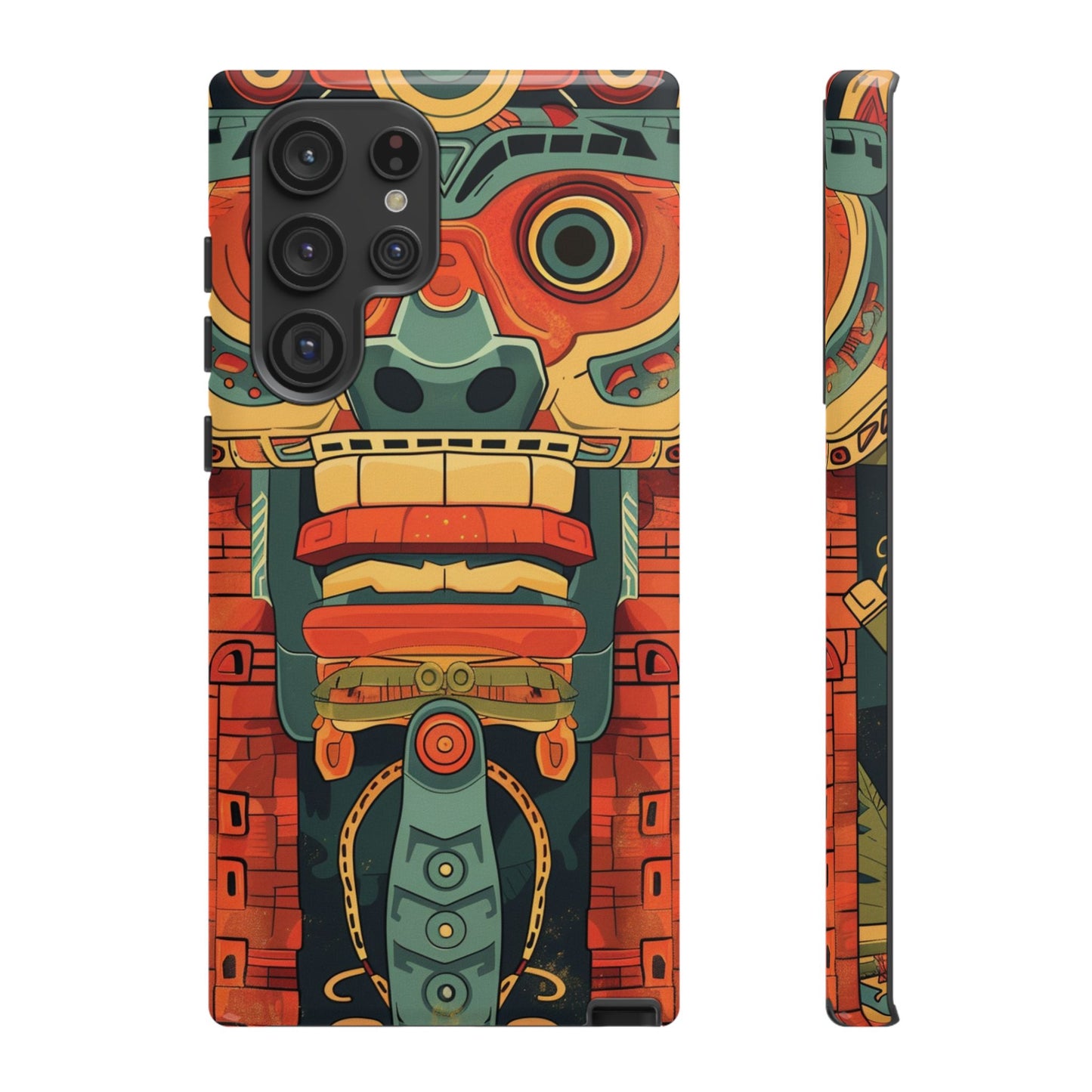 Aztec Totem Mask - Tough Samsung Galaxy Case