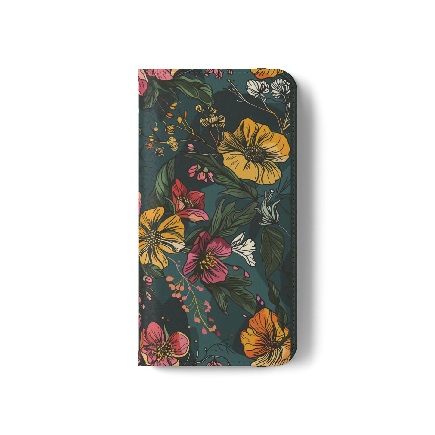 Vintage Floral Bloom - Wallet Flip Case