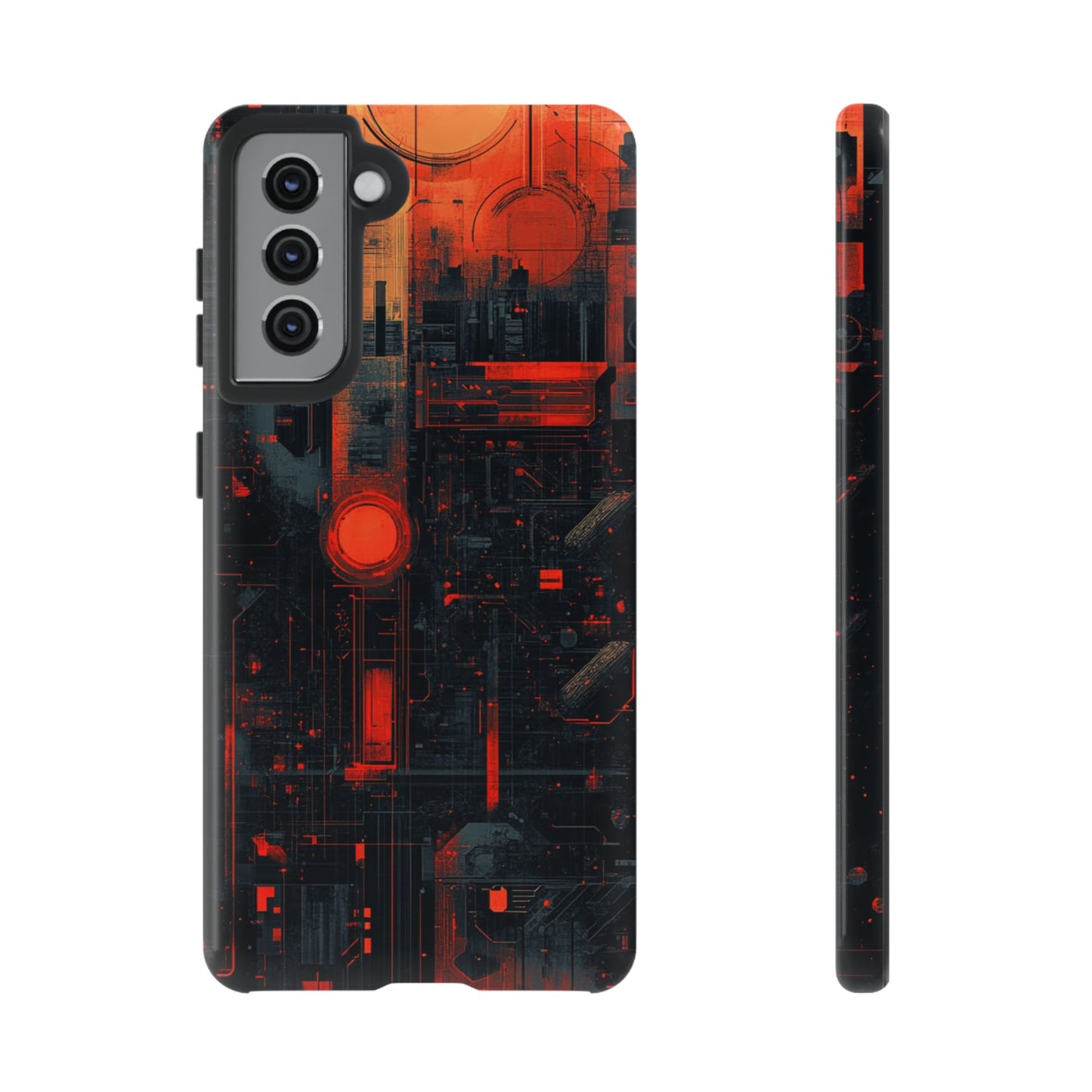 Neon Circuit Matrix – Tough Samsung Galaxy Case