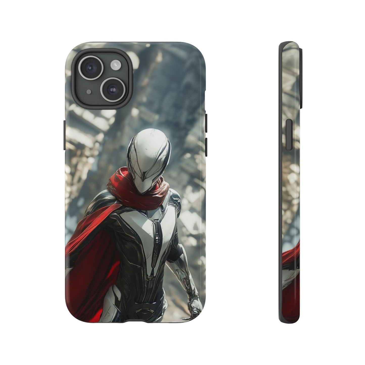 Crimson Sentinel Phone Case – iPhone, Google Pixel, Samsung Galaxy