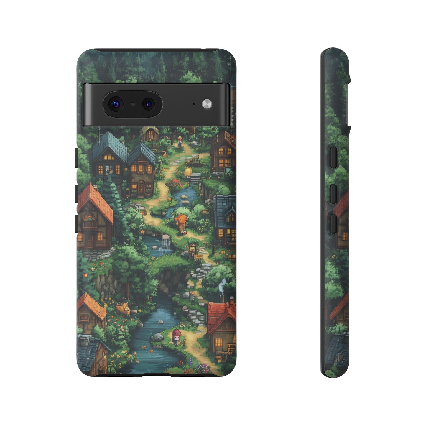 Enchanted Village: Pixel Paradise Phone Case - iPhone, Google Pixel, Samsung Galaxy