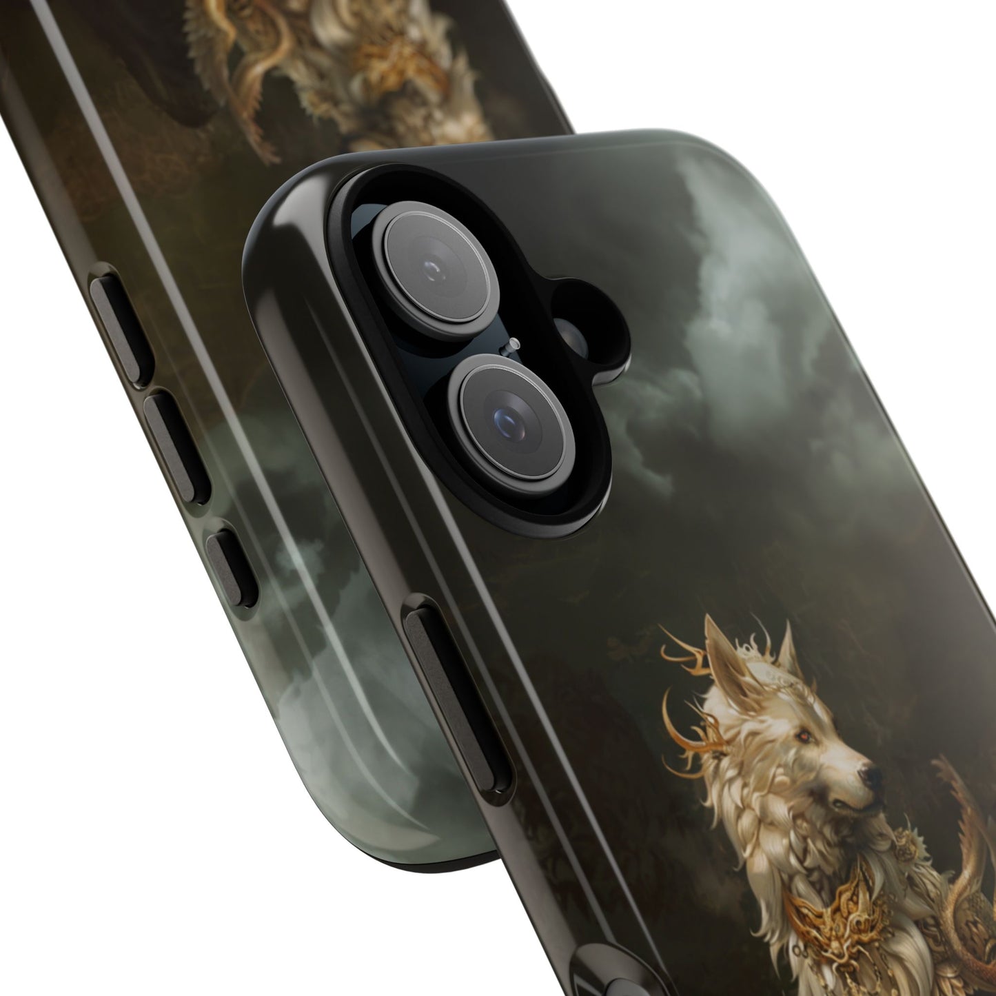 Antlered Wolf Guardian - Tough iPhone Case