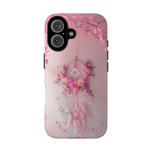 Pink Rose Dreamcatcher - Tough iPhone Case