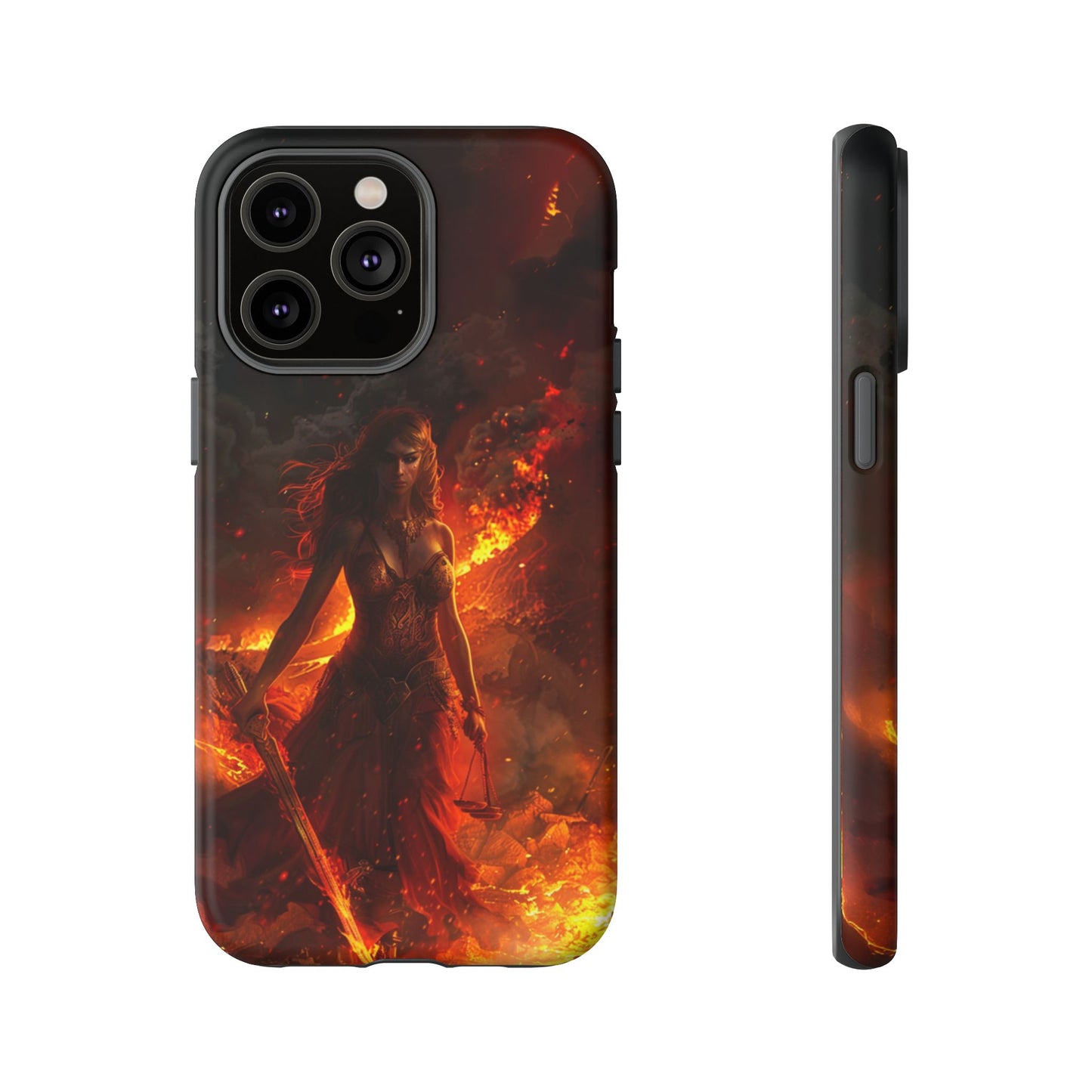 Fiery Goddess Nemesis Phone Case - iPhone, Google Pixel, Samsung Galaxy