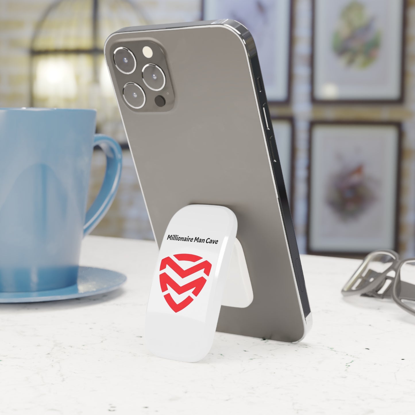 Phone Click-On Grip - MMC - White