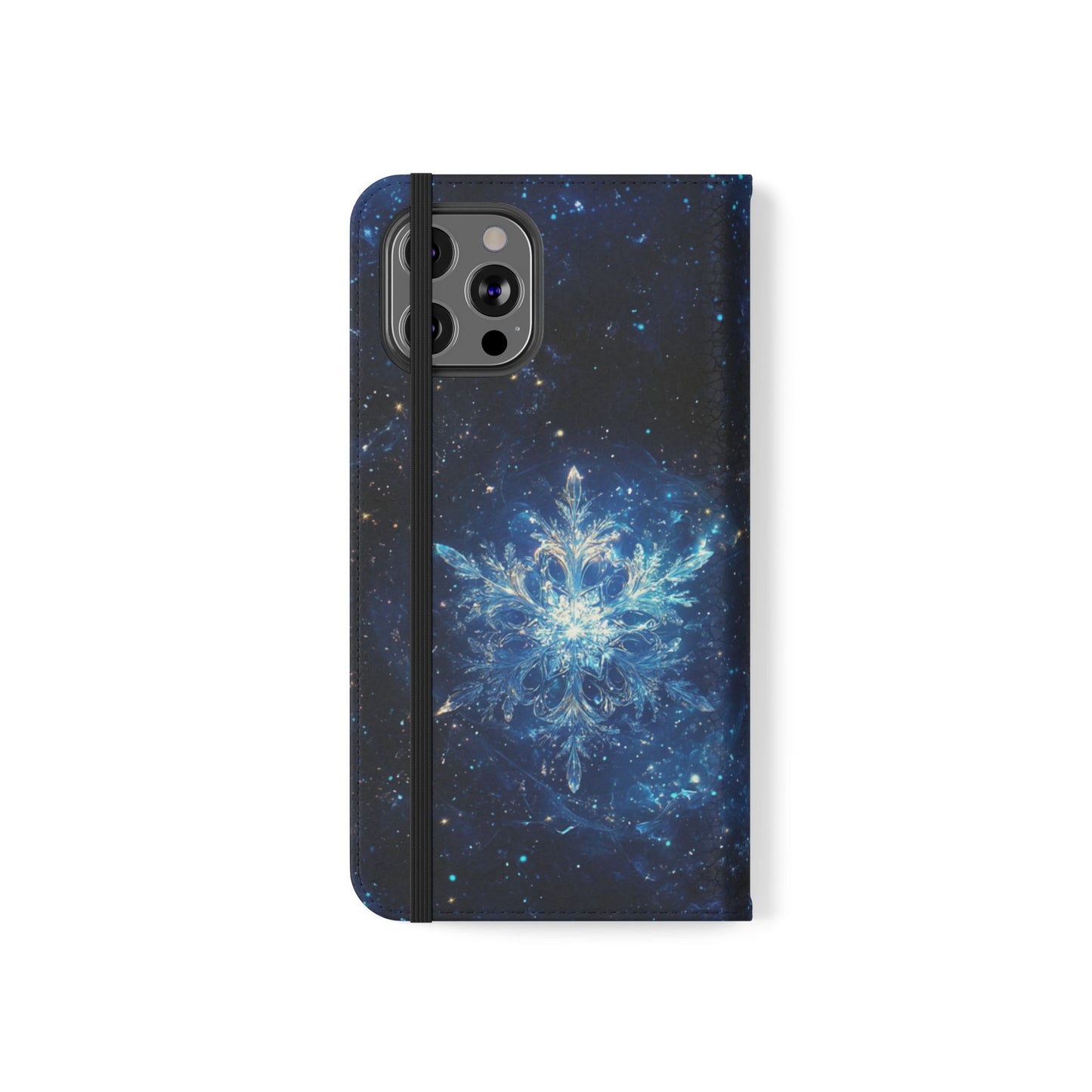 Cosmic Snowflake - Wallet Flip Case