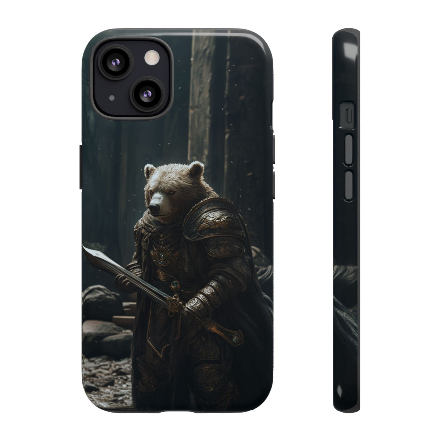 Medieval Bear Warrior Knight - Tough iPhone Case