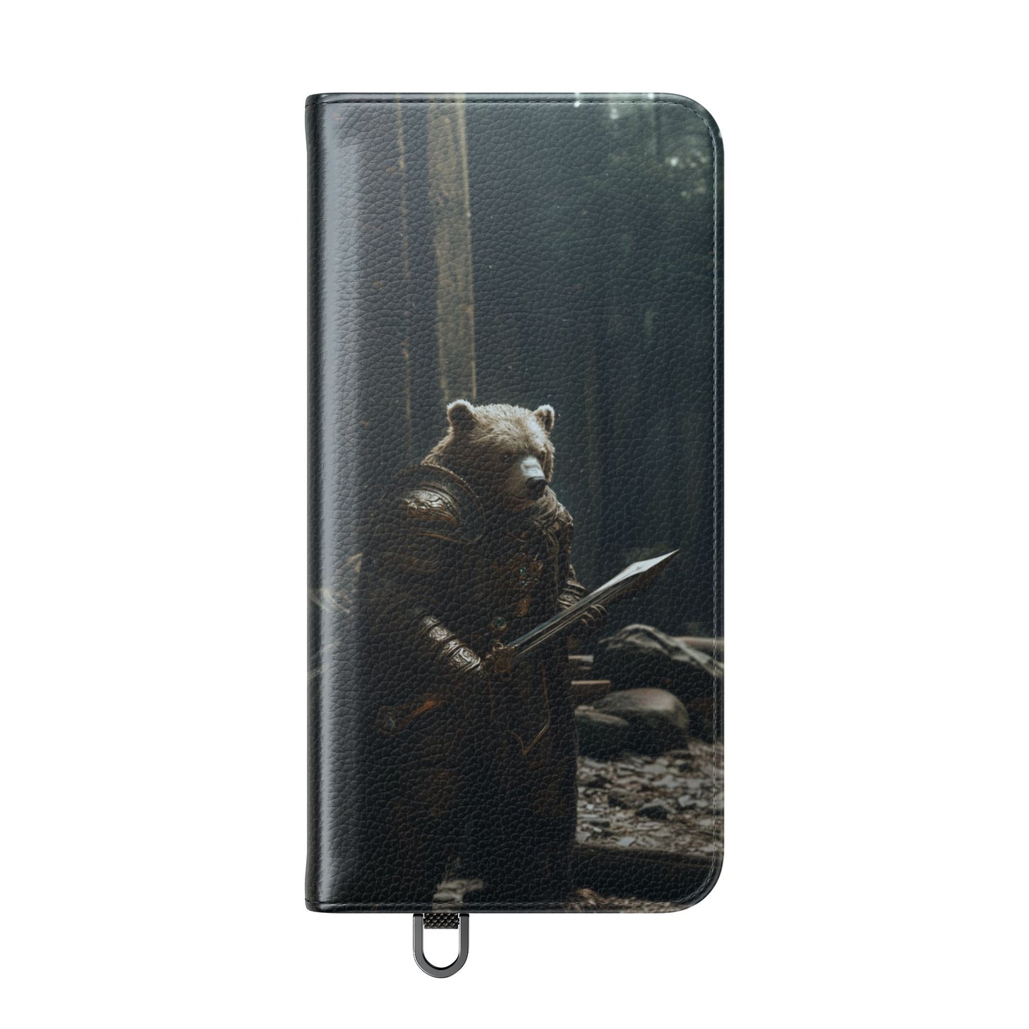 Medieval Bear Warrior Knight - Wallet Flip Case
