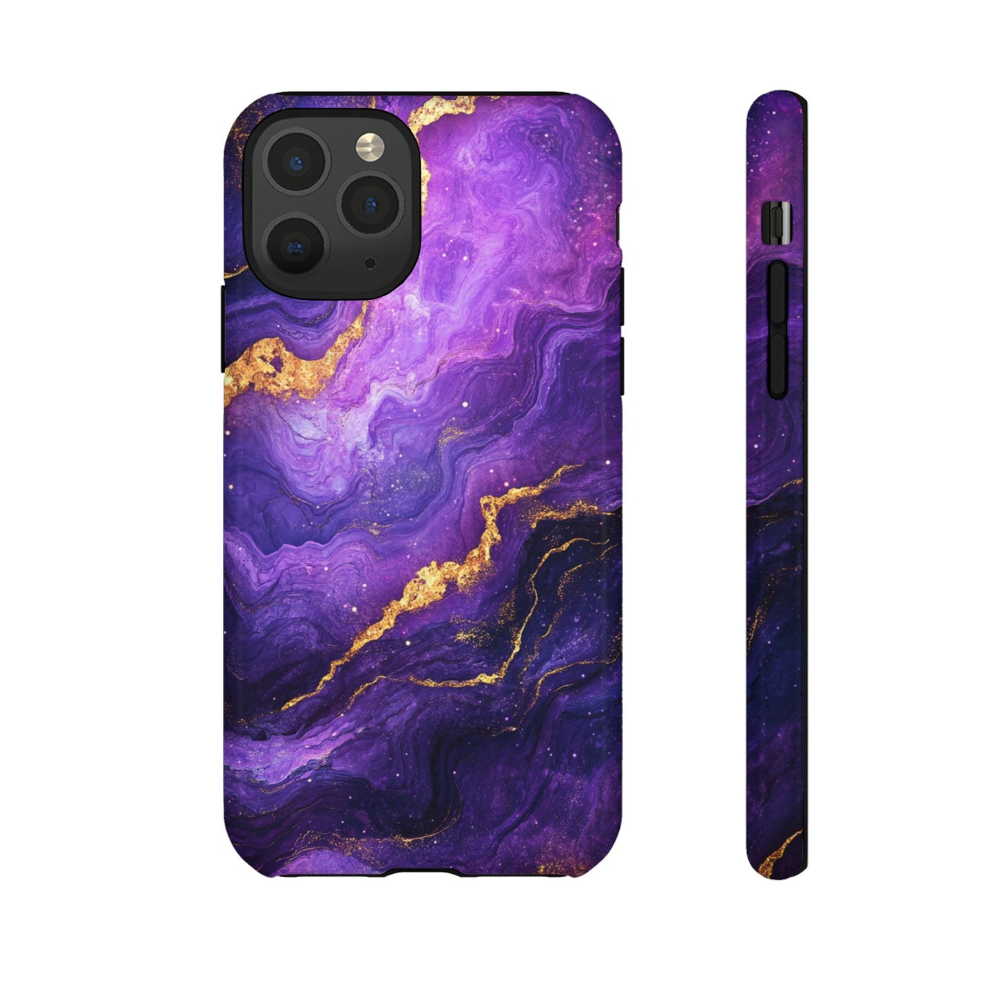Amethyst Gold Marble – Tough iPhone Case
