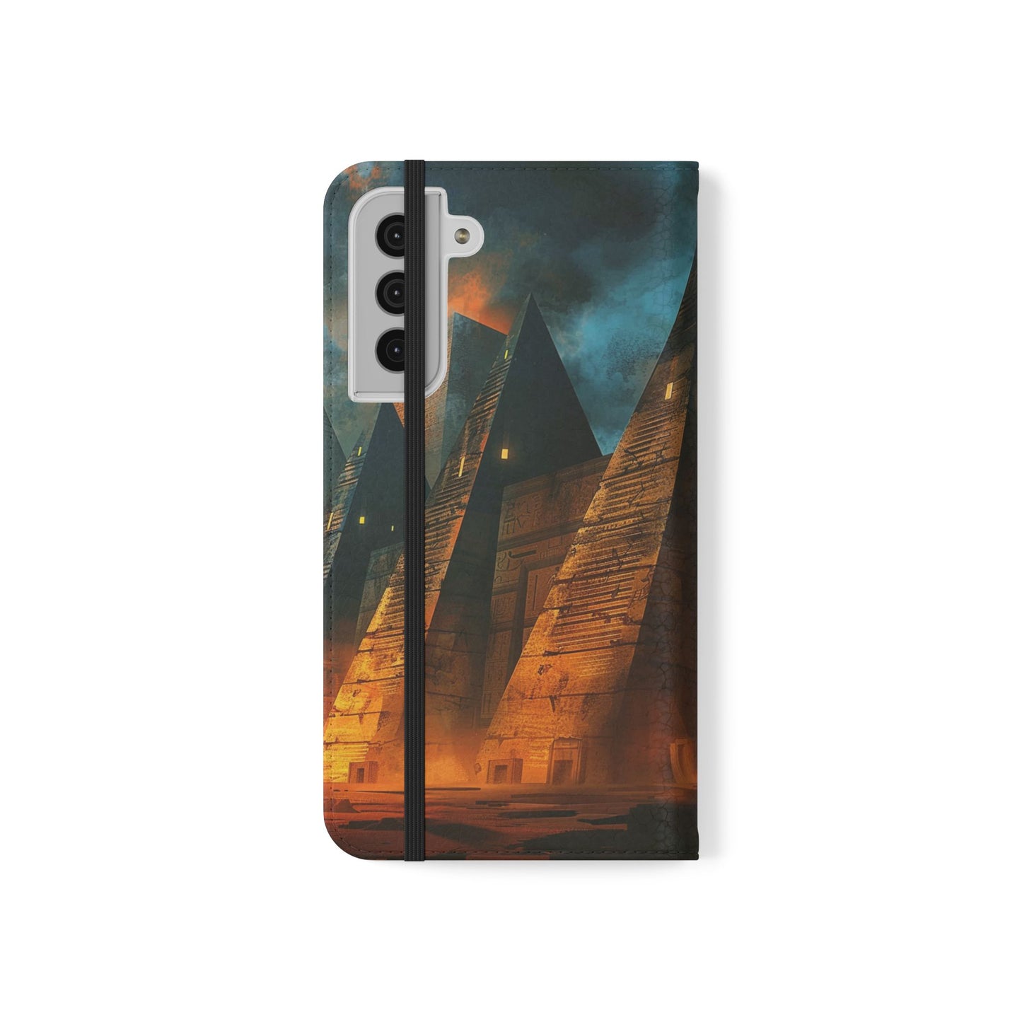 Ancient Egyptian Pyramids Sunset - Wallet Flip Case