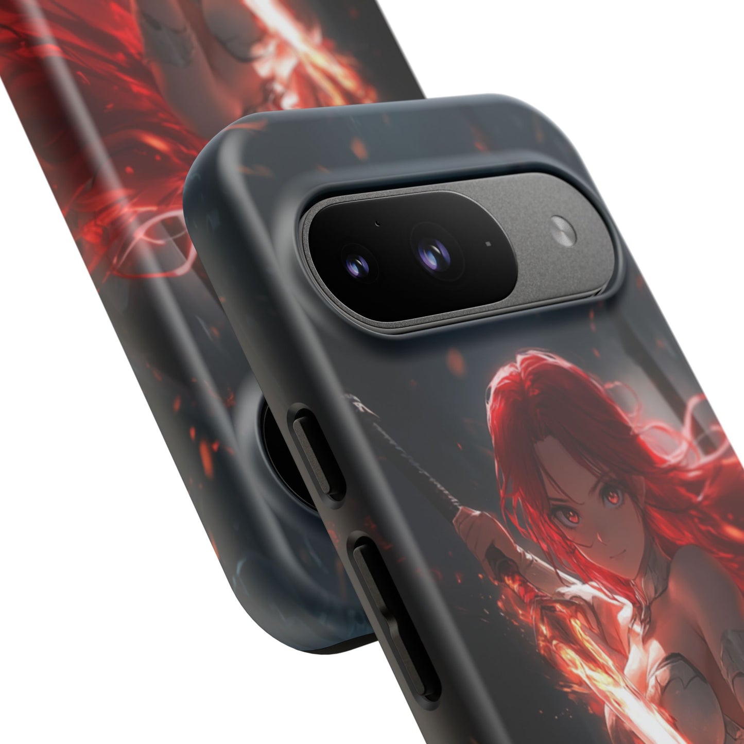 Crimson Ember Warrior – Tough Google Pixel Case