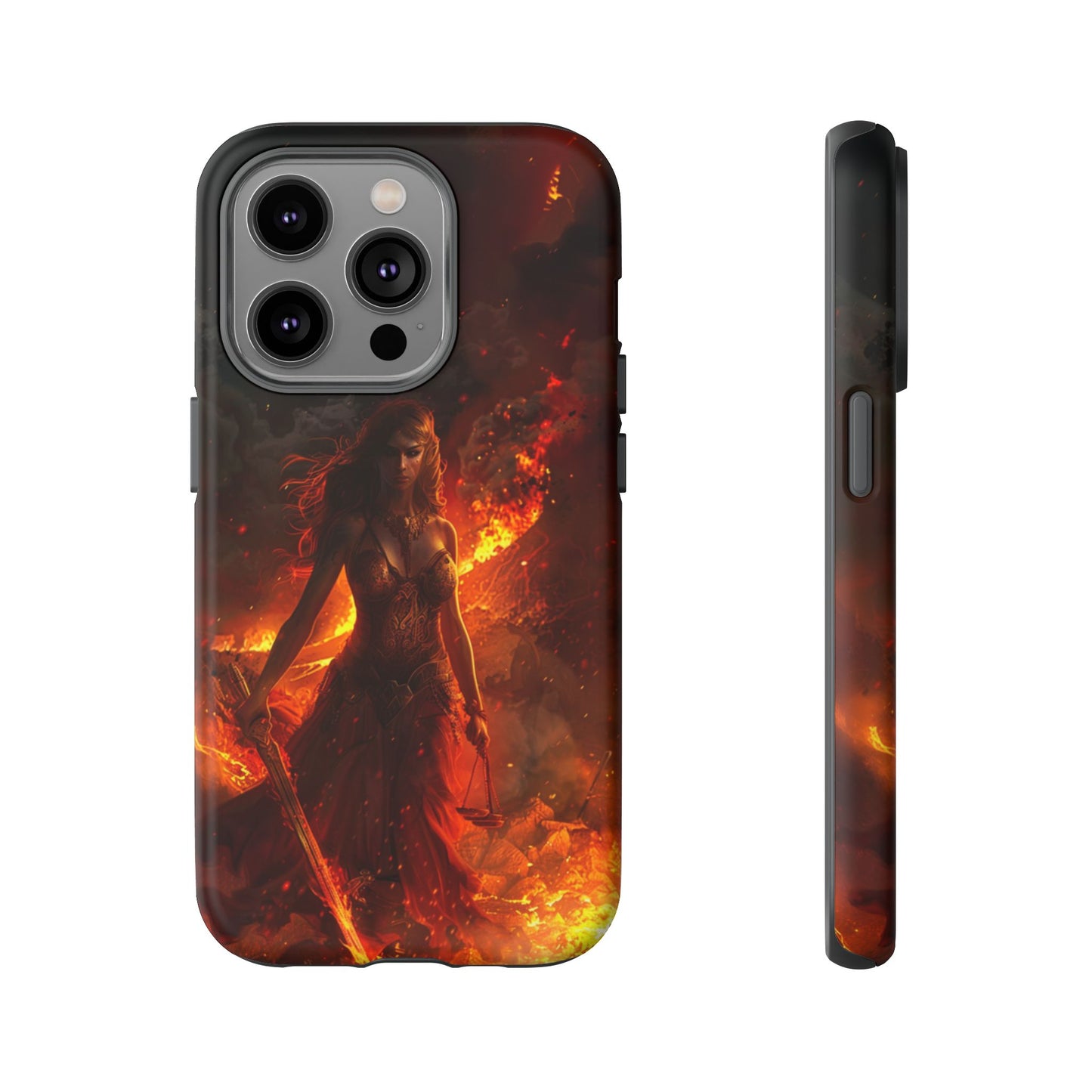 Fiery Goddess Nemesis Phone Case - iPhone, Google Pixel, Samsung Galaxy