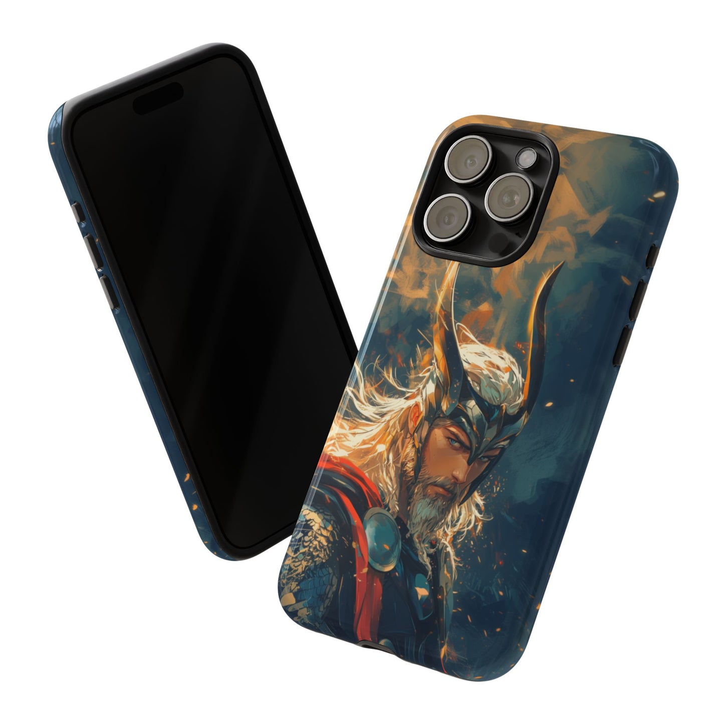 Storm-Bringer: Epic Thor Anime-Style Phone Case - iPhone, Google Pixel, Samsung