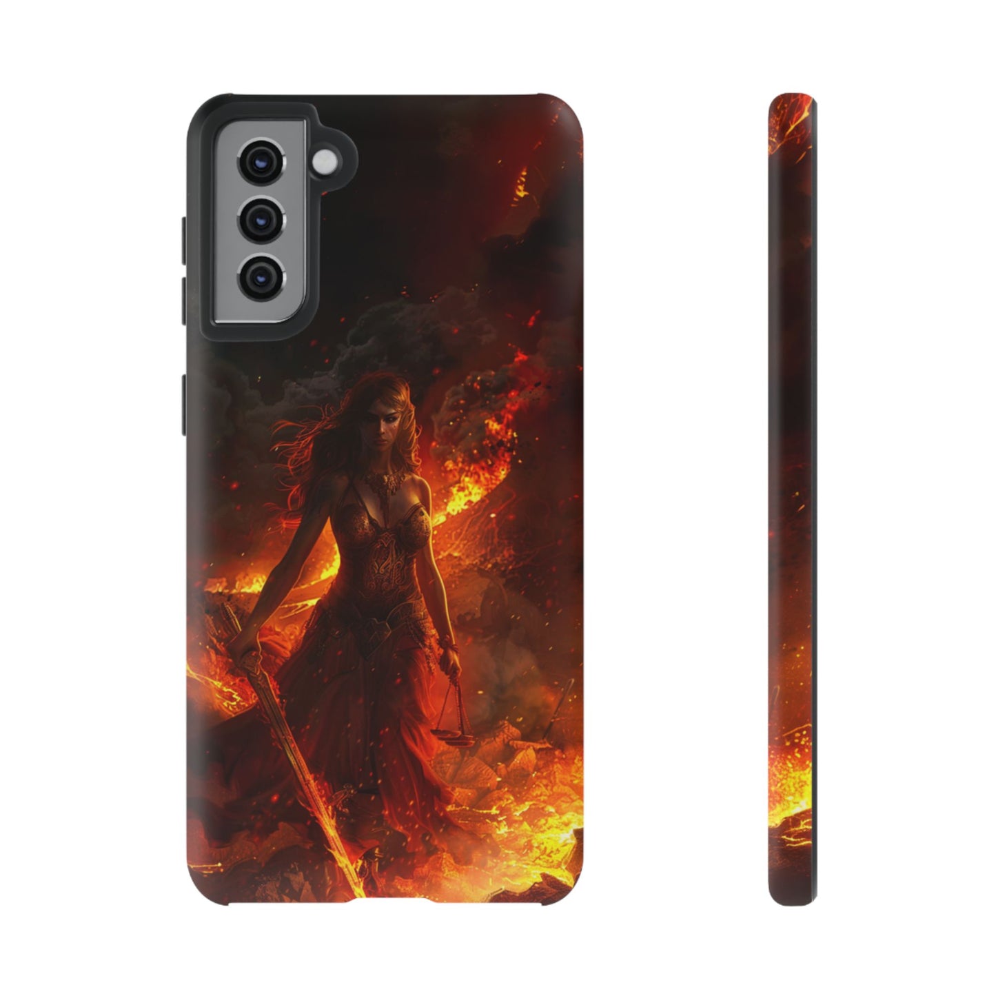 Fiery Goddess Nemesis Phone Case - iPhone, Google Pixel, Samsung Galaxy