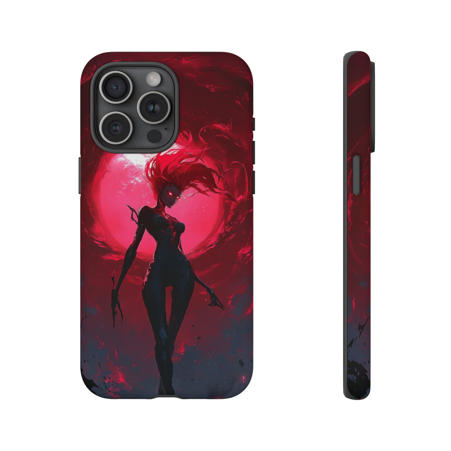 Crimson Eclipse Gothic Gaming Phone Case - iPhone, Google Pixel, Samsung Galaxy