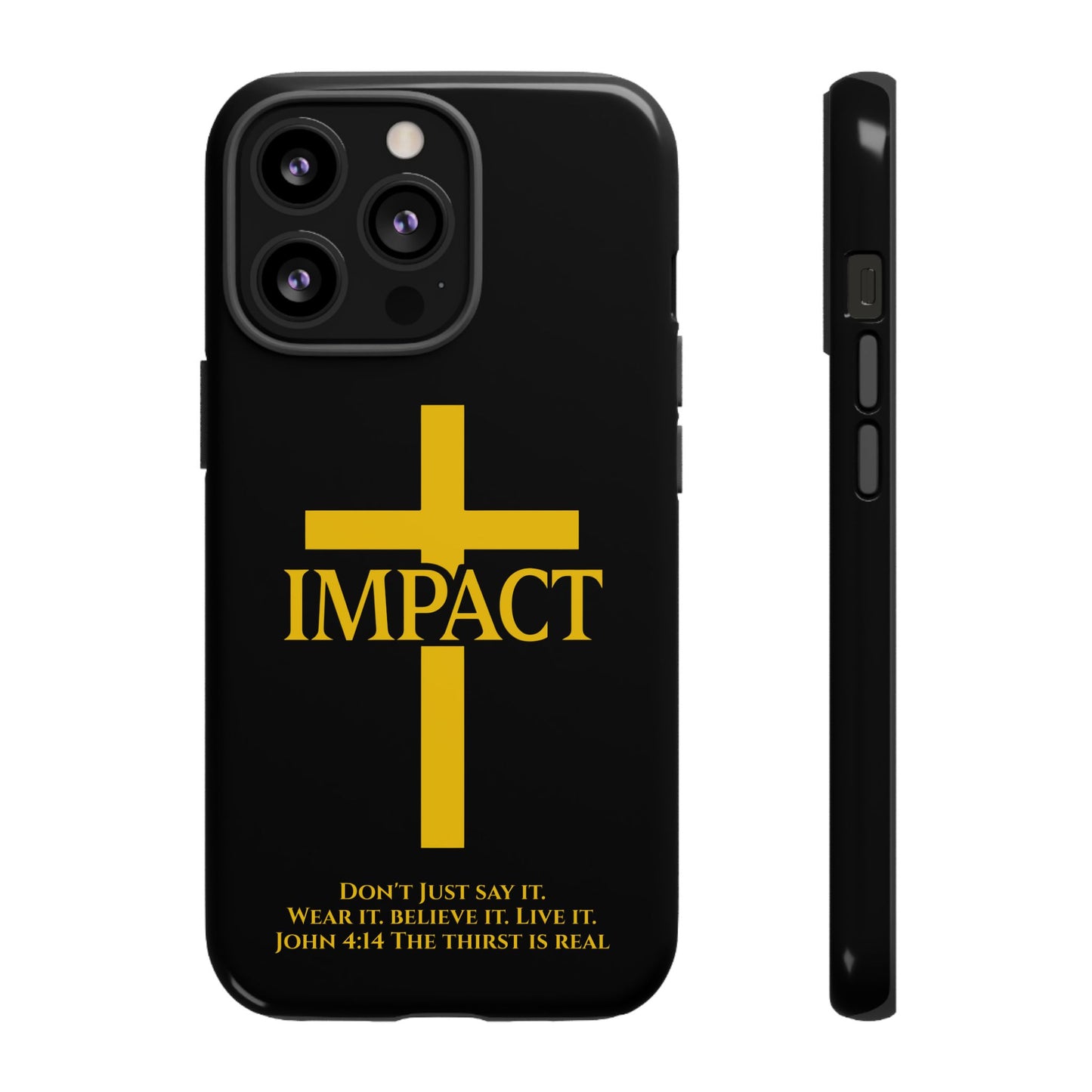 Impact Black/Gold - Tough iPhone Case