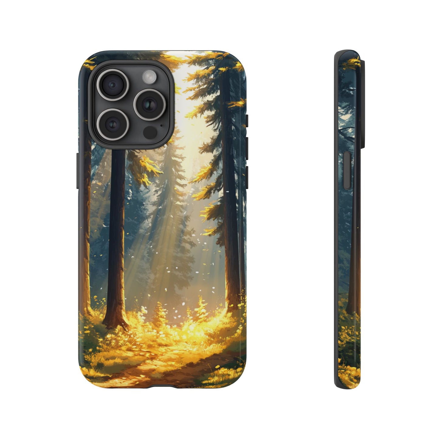 Golden Forest Path – Tough iPhone Case