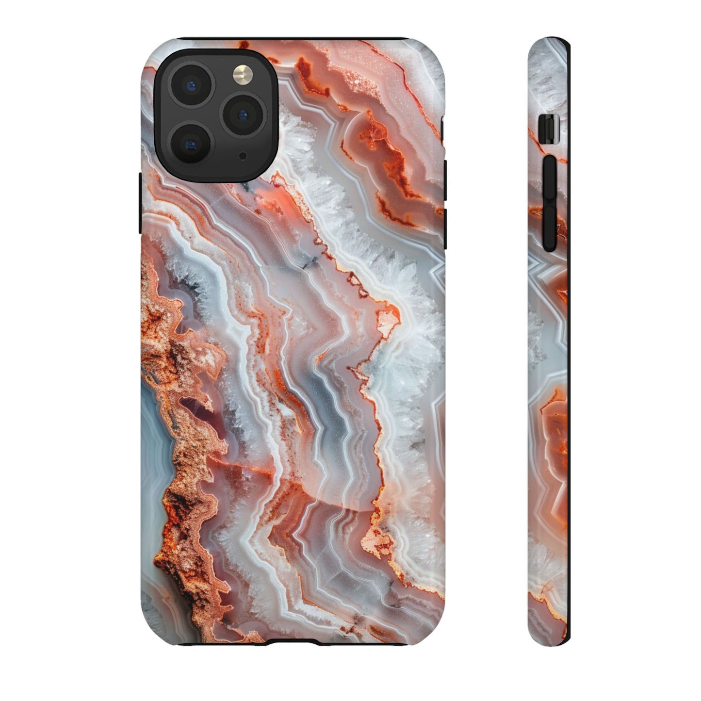 Rose Agate Currents – Tough iPhone Case