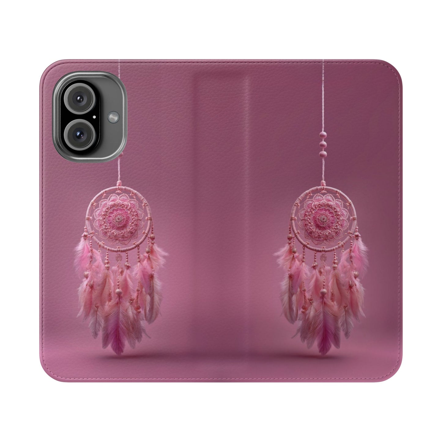 Pink Lace Dreamcatcher - Wallet Flip Case