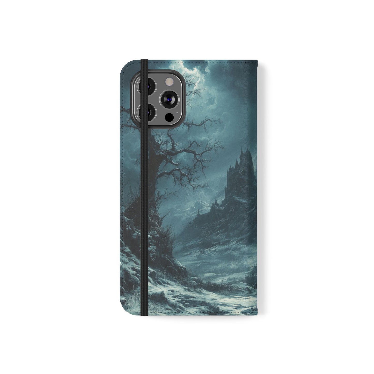 Stormy Castle - Wallet Flip Case