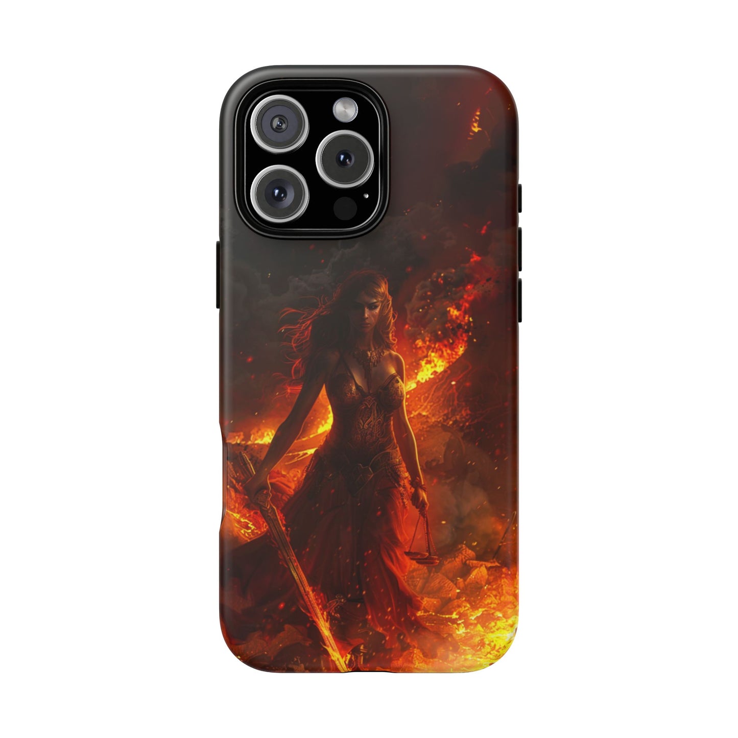 Fiery Goddess Nemesis Phone Case - iPhone, Google Pixel, Samsung Galaxy