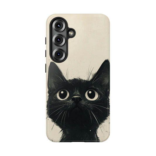 Black Cat Ink Sketch - Tough Samsung Galaxy Case