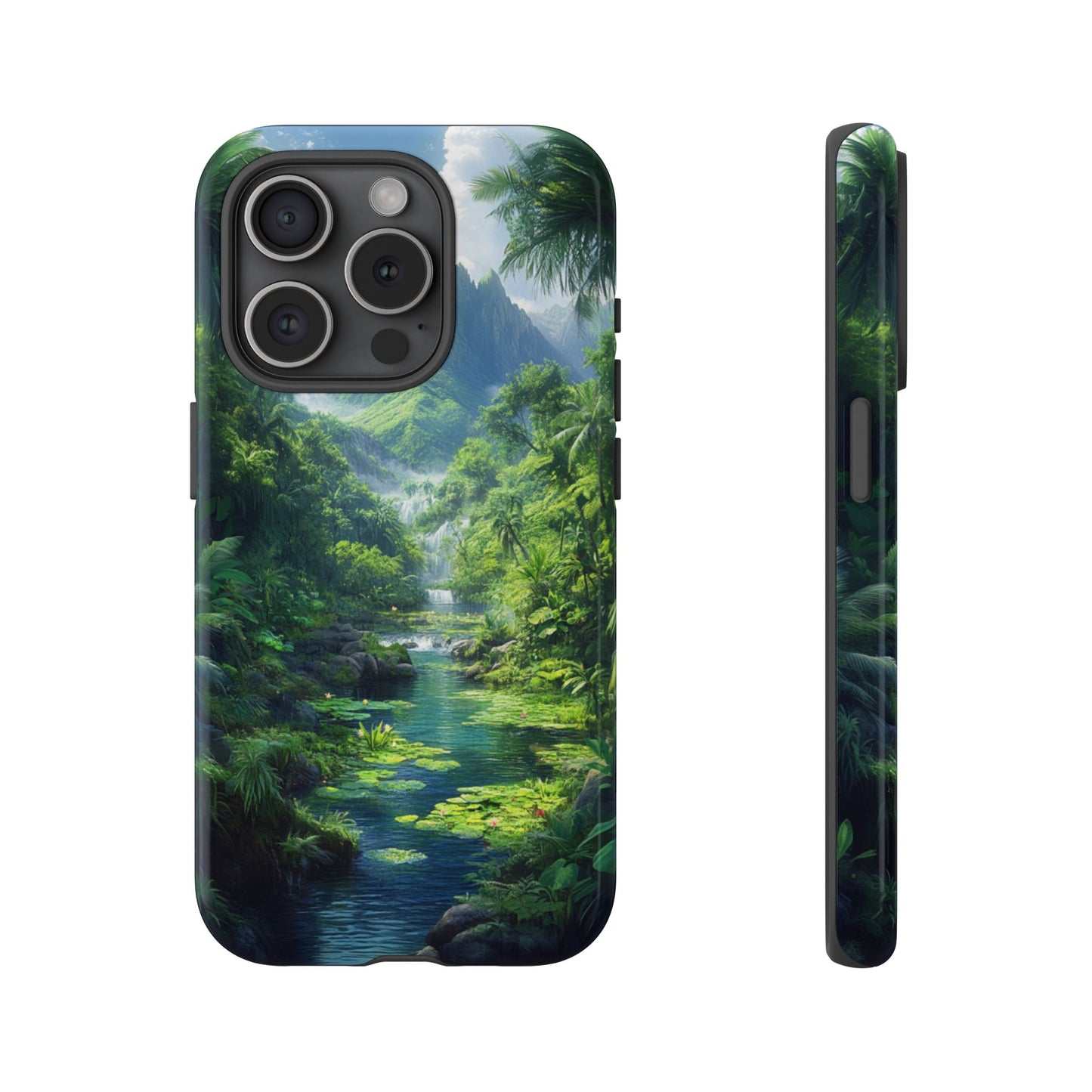 Verdant Jungle Cascade – Tough iPhone Case