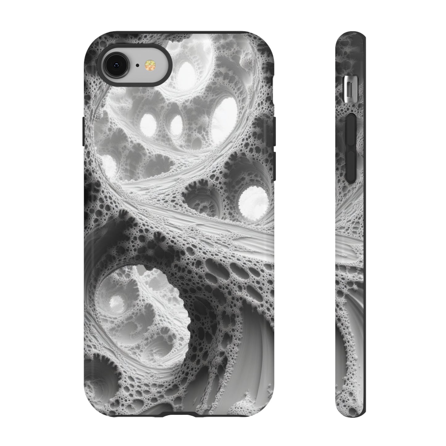 Monochrome Fractal – Tough iPhone Case