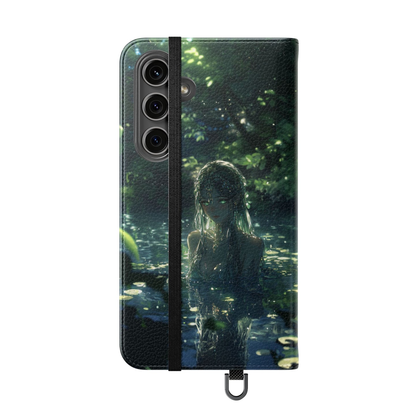 Forest Water Nymph Green Eyes Pond - Wallet Flip Case