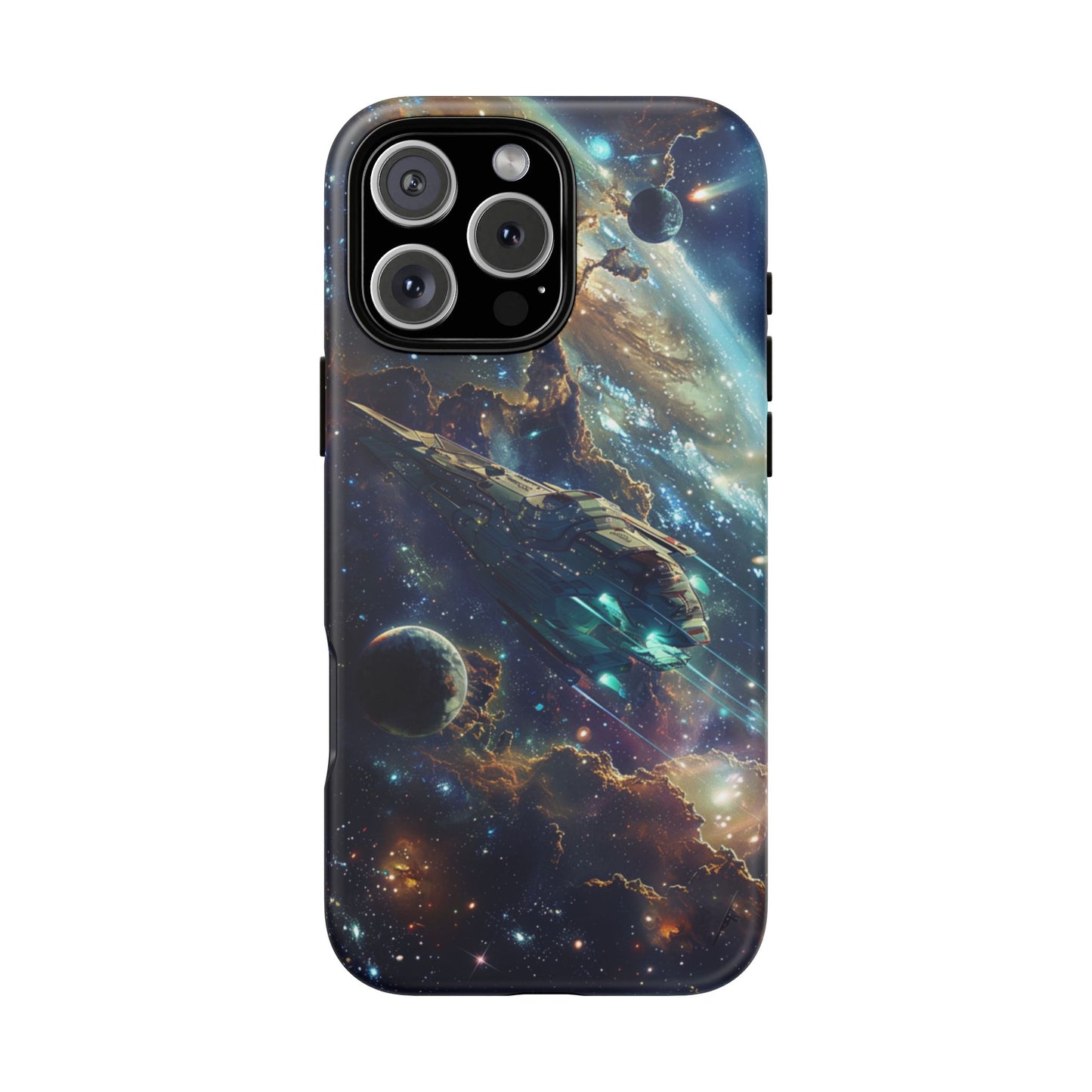 Galactic Voyage: Futuristic Spaceship - iPhone, Google Pixel, Samsung Galaxy