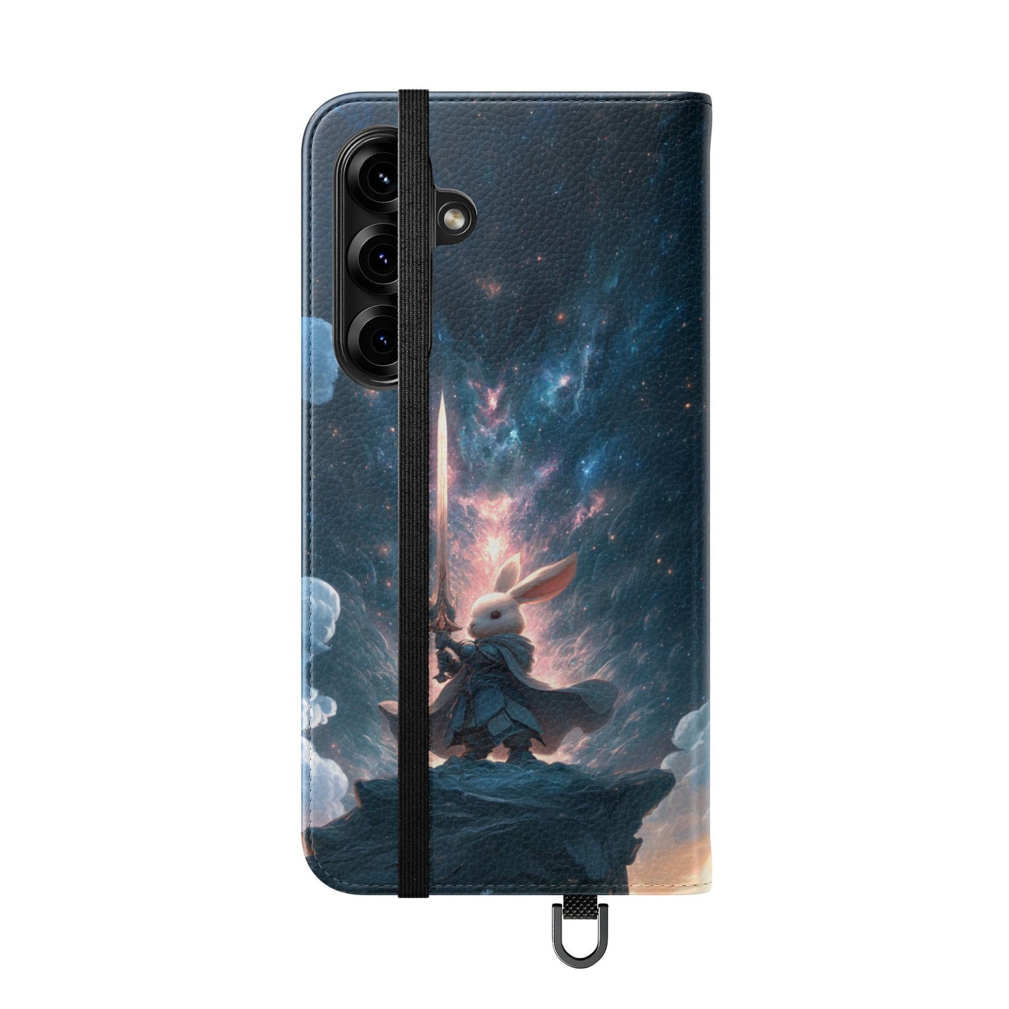 Cosmic Warrior Rabbit - Wallet Flip Case