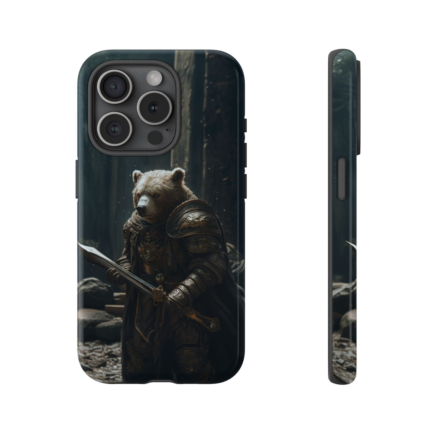 Medieval Bear Warrior Knight - Tough iPhone Case