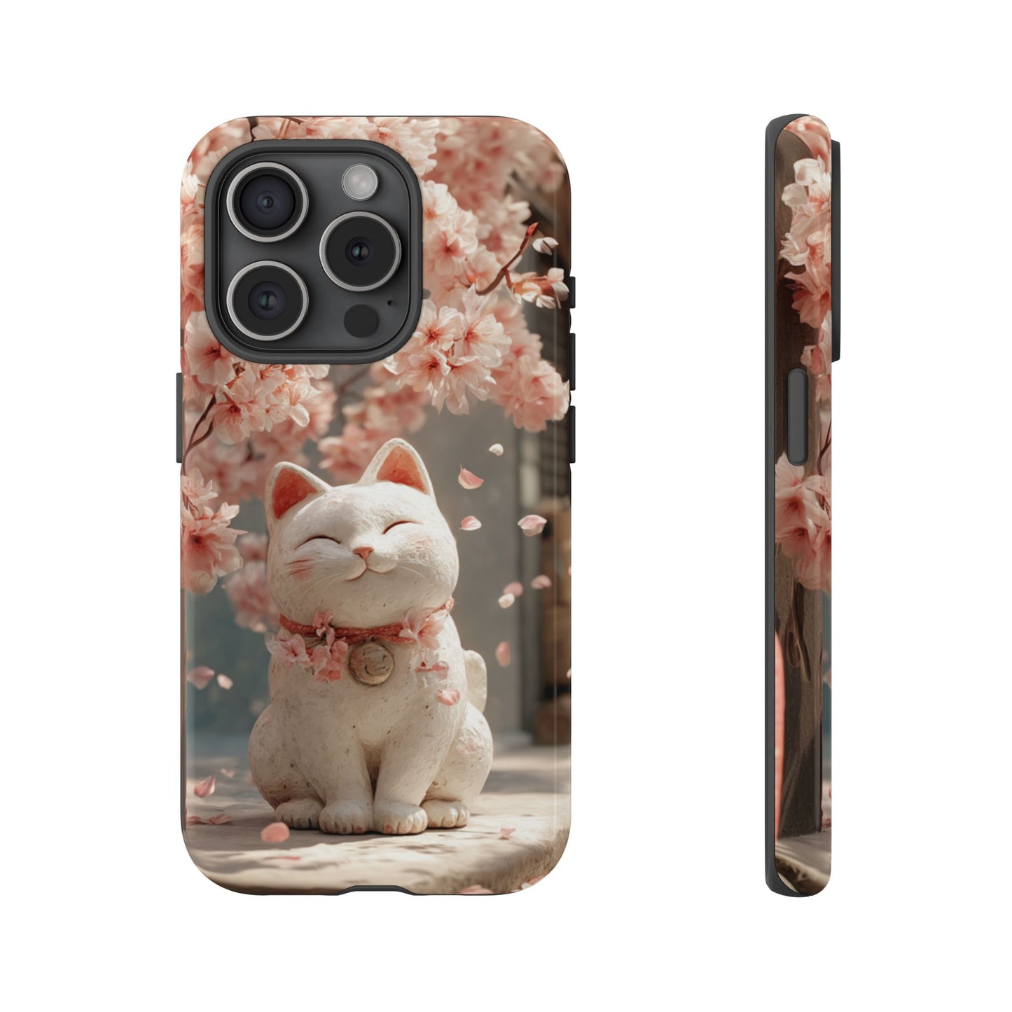 Sakura Lucky Cat - Tough iPhone Case