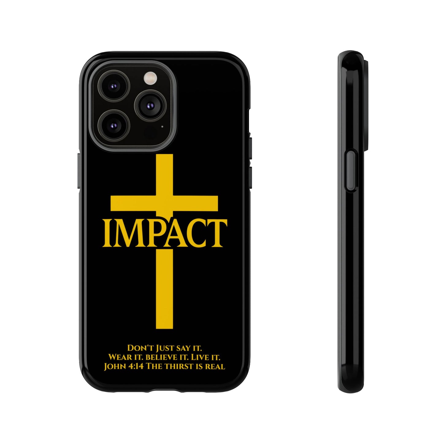 Impact Black/Gold - Tough iPhone Case