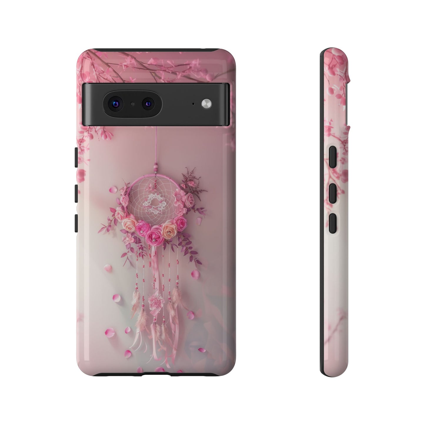 Pink Rose Dreamcatcher - Tough Google Pixel Case
