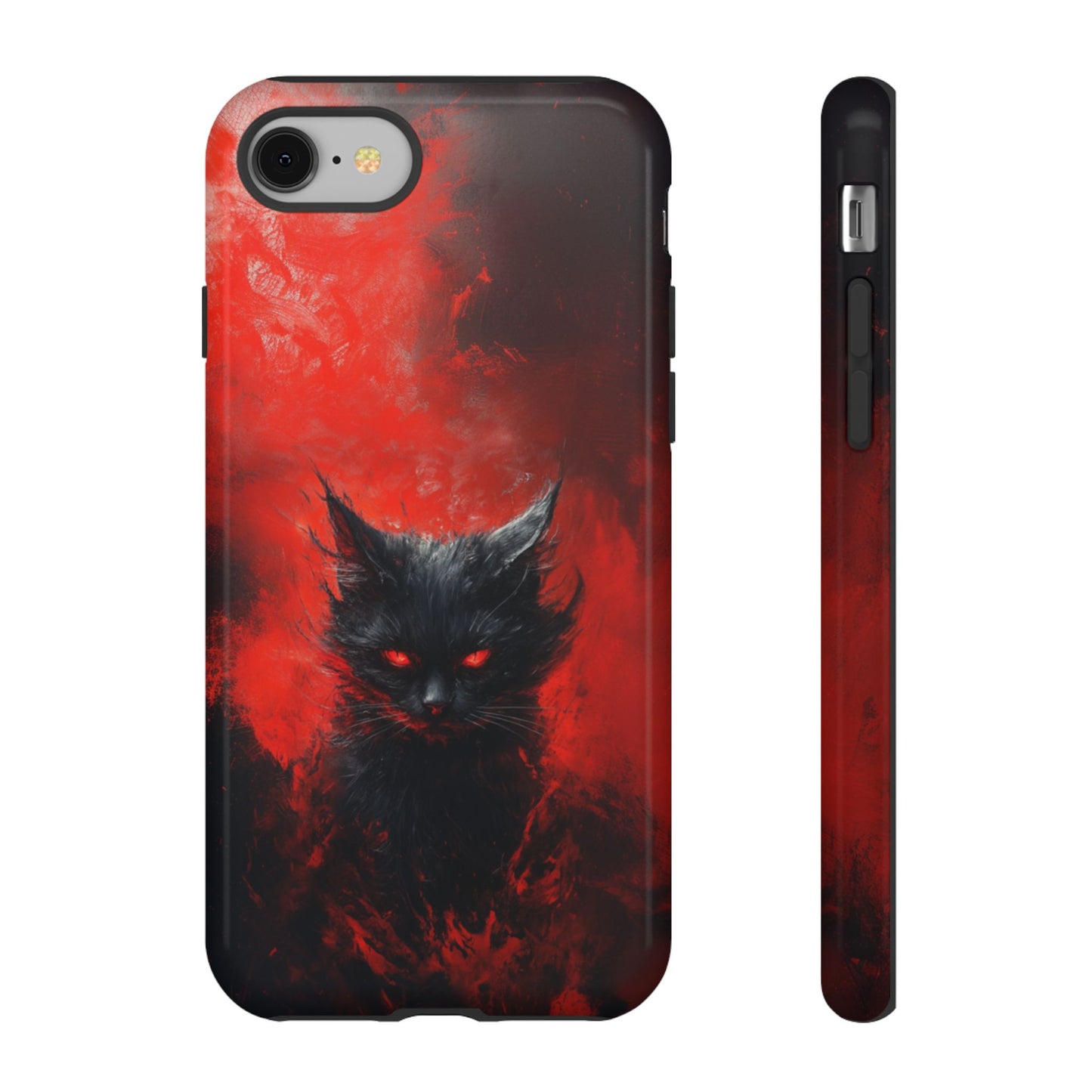 Fire Demon Black Cat - Tough iPhone Case