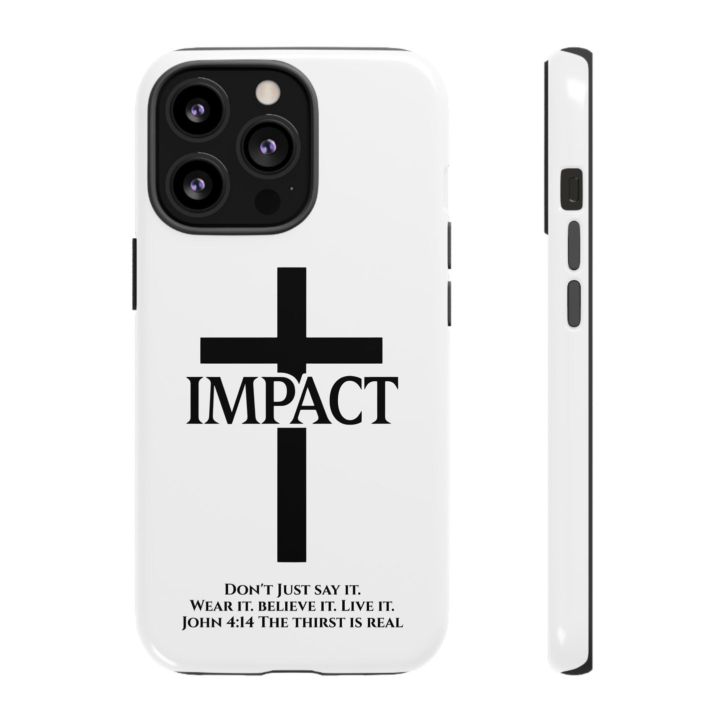 Impact White - Tough iPhone Case