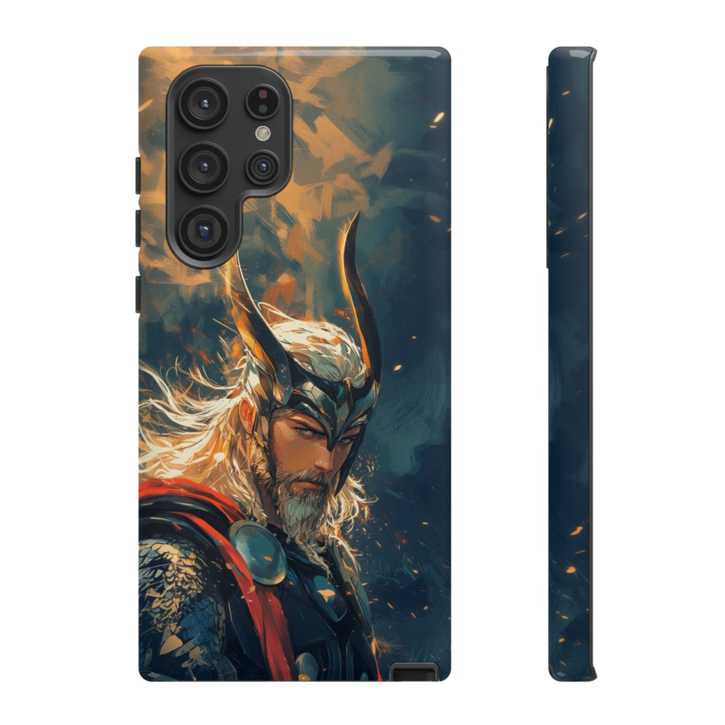 Storm-Bringer: Epic Thor Anime-Style Phone Case - iPhone, Google Pixel, Samsung