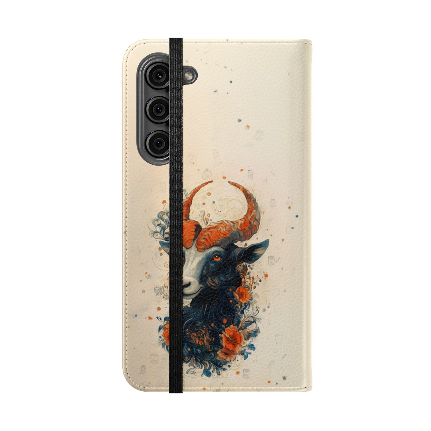 Capricorn Celestial Goat - Wallet Flip Case