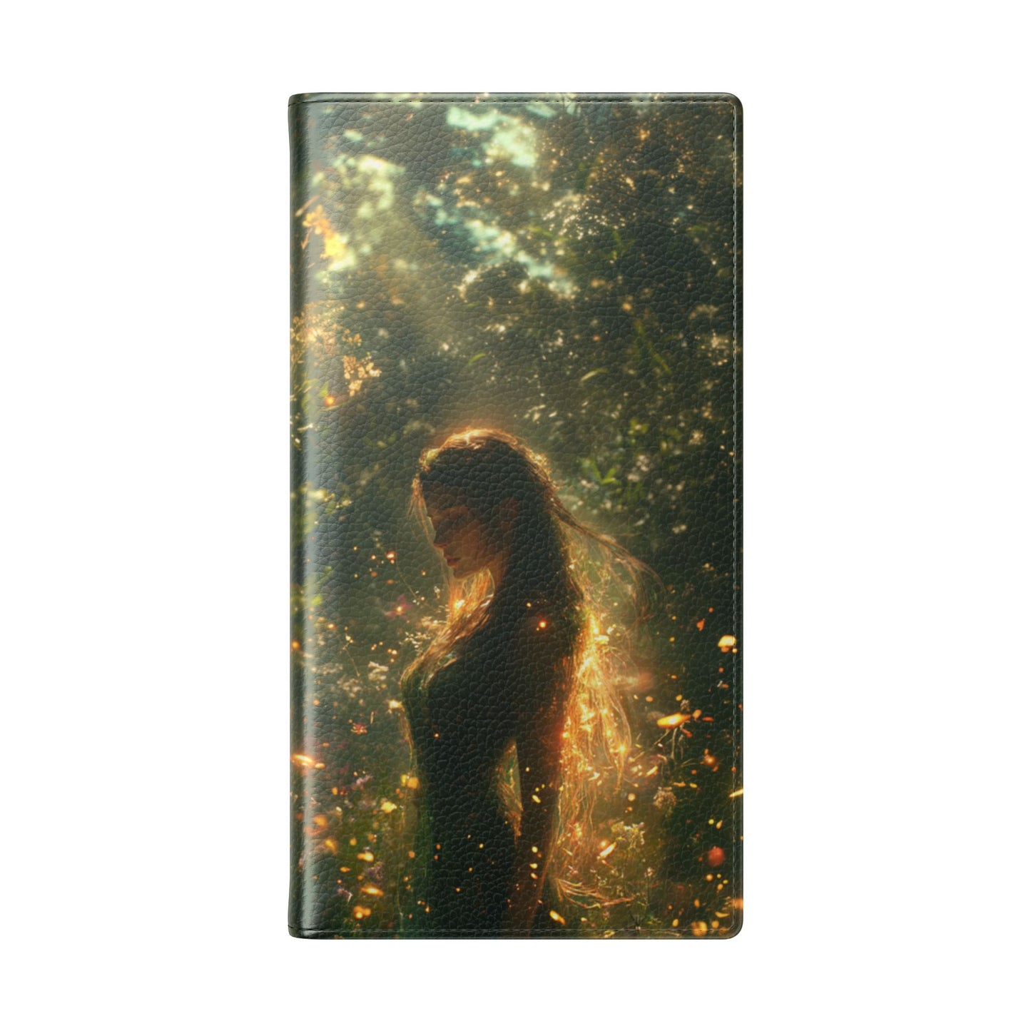 Forest Goddess Golden Light Meadow - Wallet Flip Case