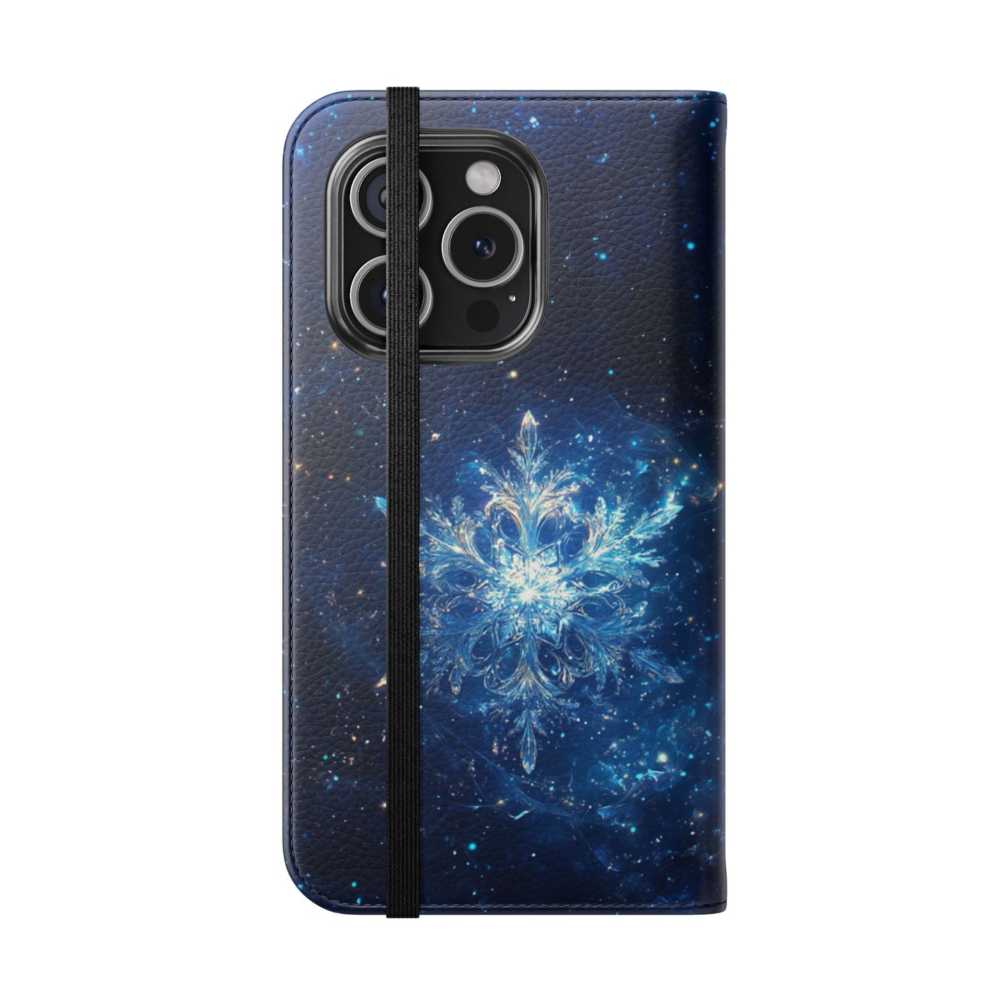 Cosmic Snowflake - Wallet Flip Case