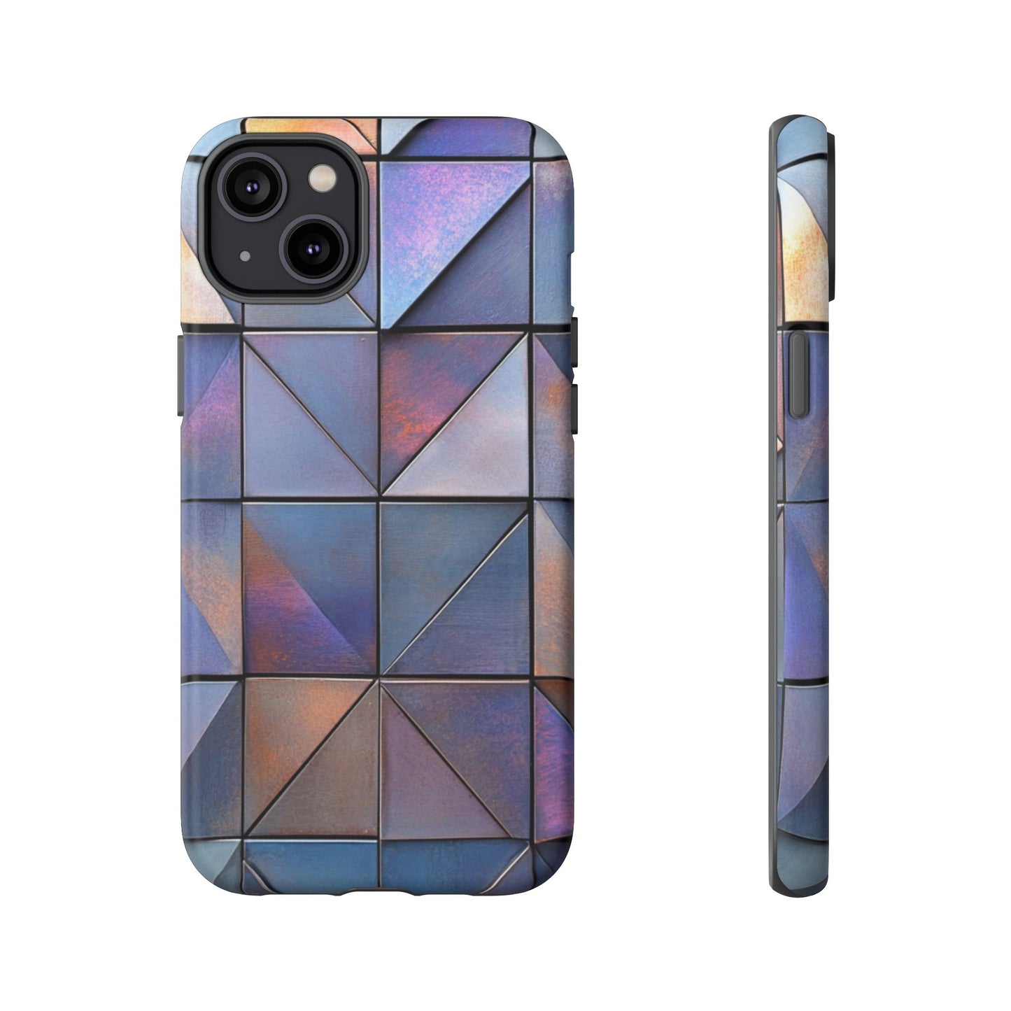 Iridescent Geometric Triangles Phone Case - iPhone, Samsung Galaxy, Google Pixel